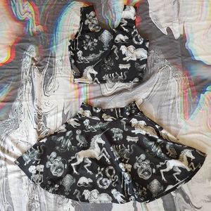 Pretty Snake Skirt and Top Set